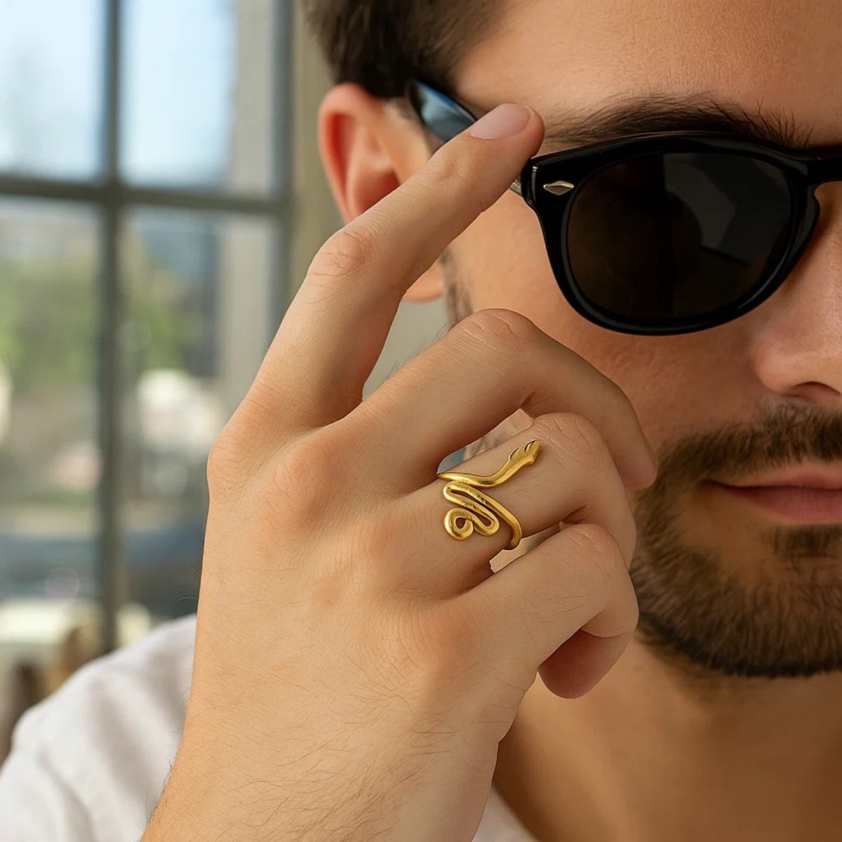 Snake Ring in 14K Yellow Gold (2.00 mm) RCJ