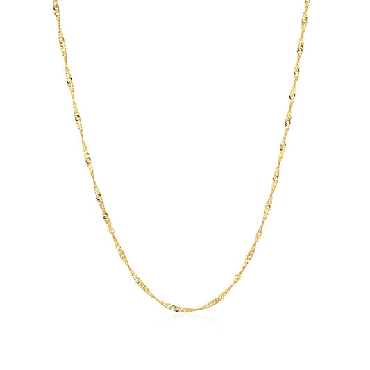 10k Yellow Gold Singapore Chain (1.50 mm) Alba Luxe