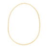 14k Yellow Gold High Polish The Textured Fancy Chain Necklace (4mm) Alba Luxe