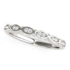 14k White Gold Unique Infinity Design Diamond Wedding Band (1/10 cttw) Alba Luxe