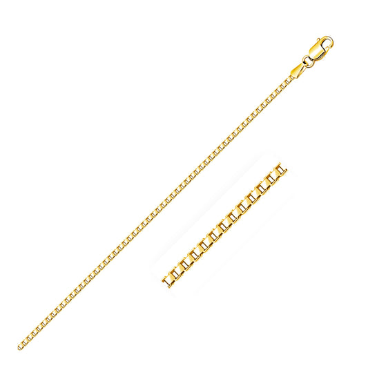 14K Yellow Gold Classic Box Chain (1.7 mm) Alba Luxe