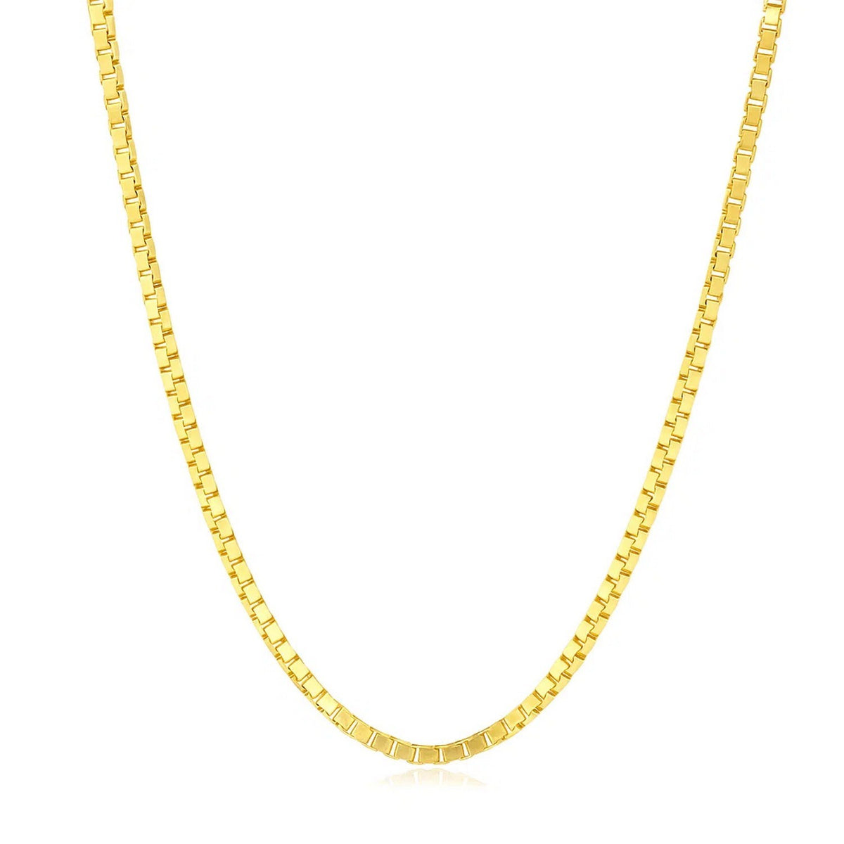 14K Yellow Gold Classic Box Chain (1.7 mm) Alba Luxe
