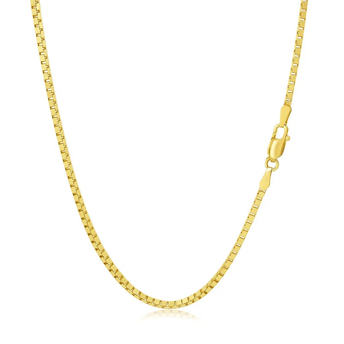 14K Yellow Gold Classic Box Chain (1.7 mm) Alba Luxe