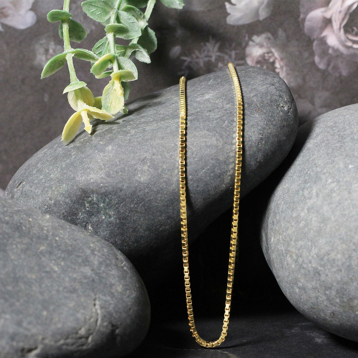 14K Yellow Gold Classic Box Chain (1.7 mm) Alba Luxe