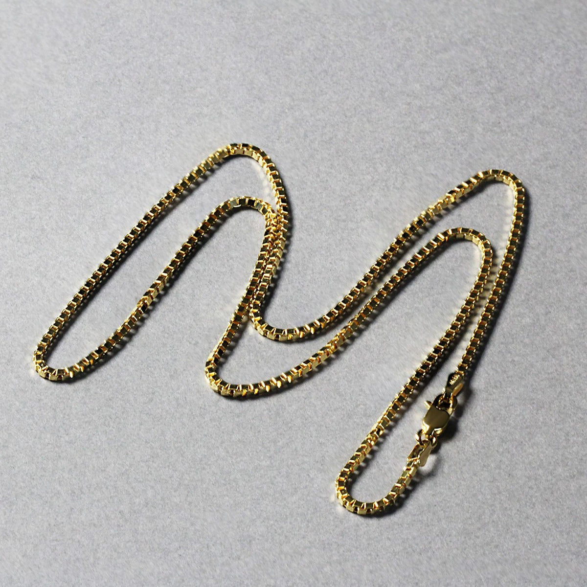 14K Yellow Gold Classic Box Chain (1.7 mm) Alba Luxe