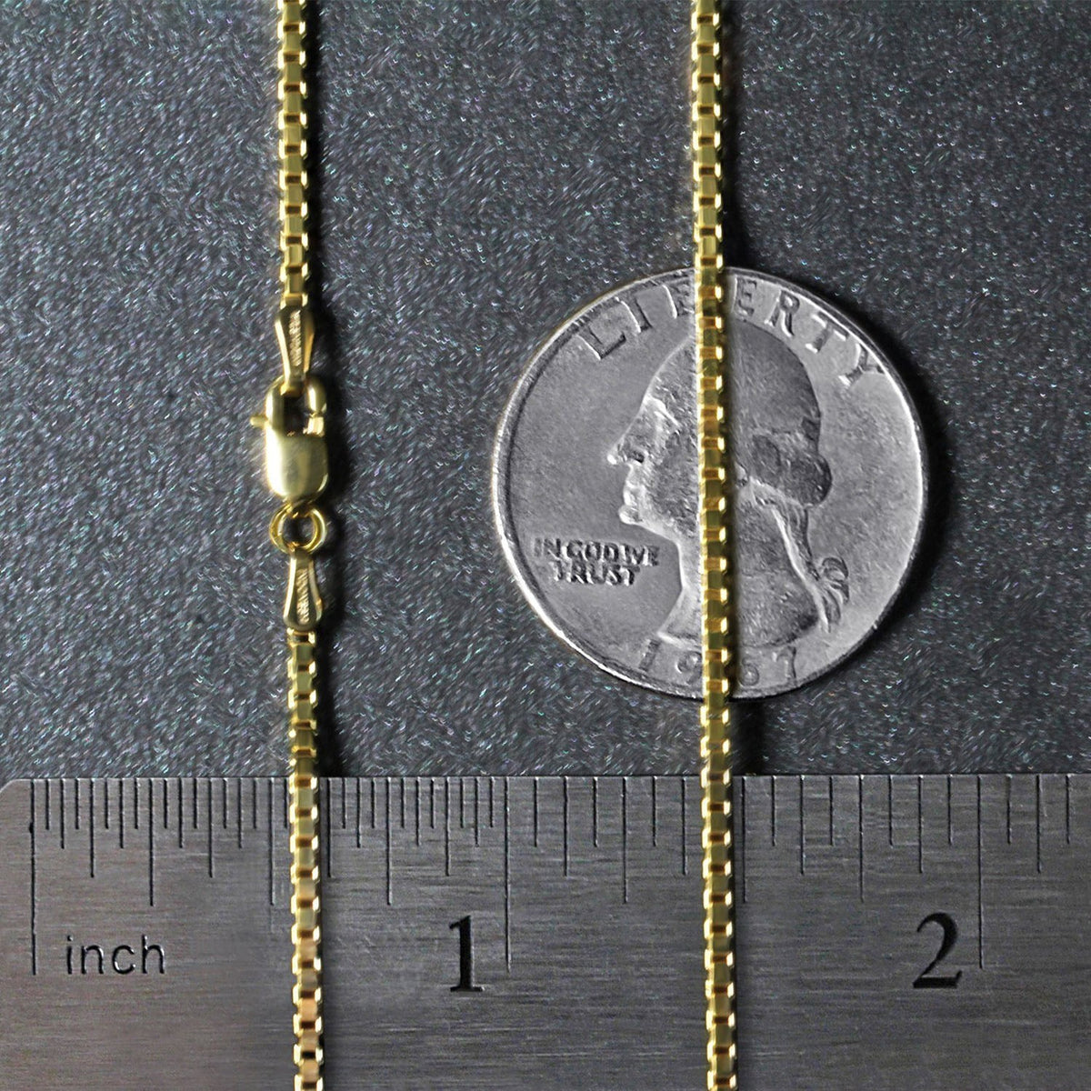 14K Yellow Gold Classic Box Chain (1.7 mm) Alba Luxe