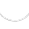 Sterling Silver Rhodium Plated Tubogas Fancy Necklace Alba Luxe
