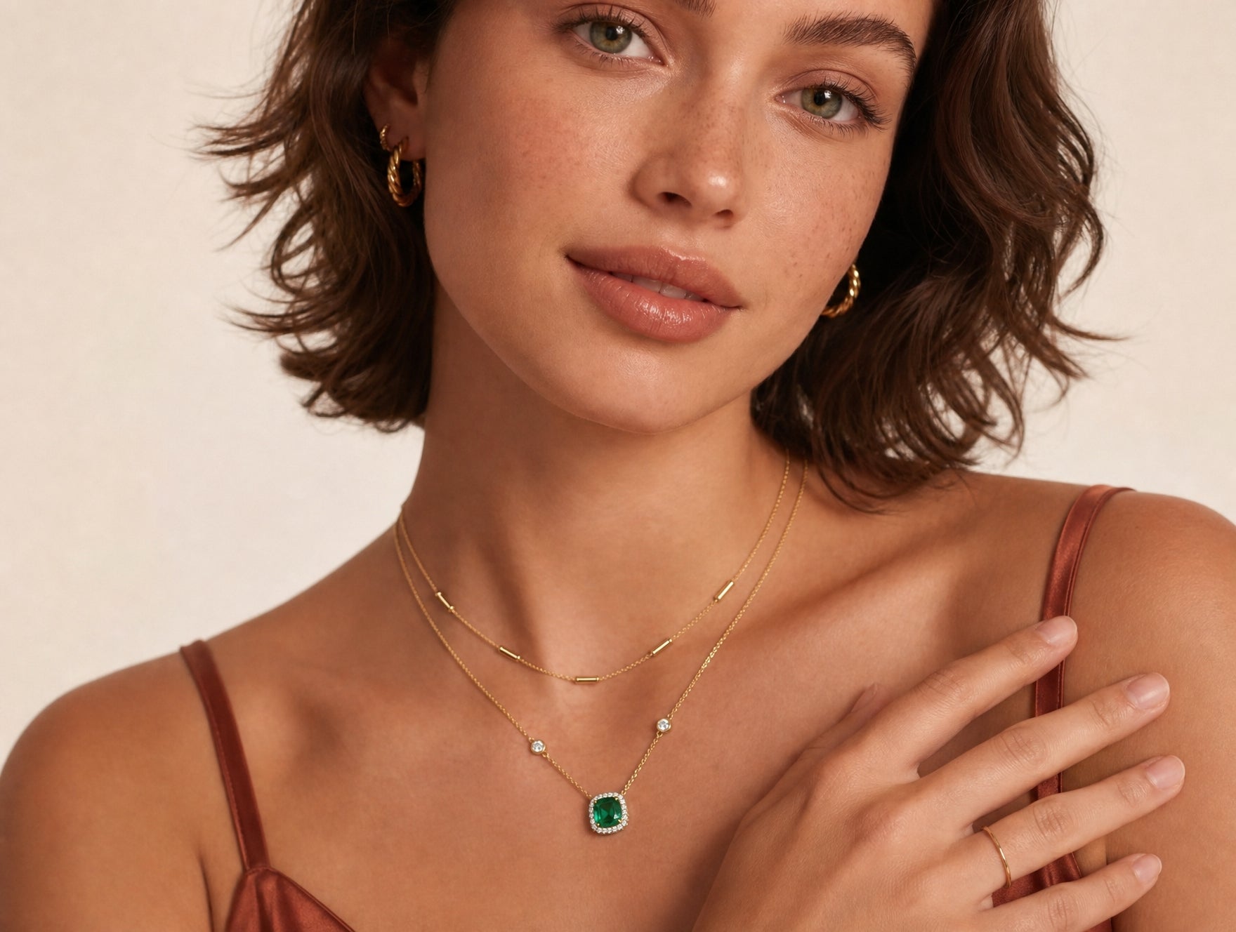 Emerald Dreams Necklace by AlbaLuxe AlbaLuxe