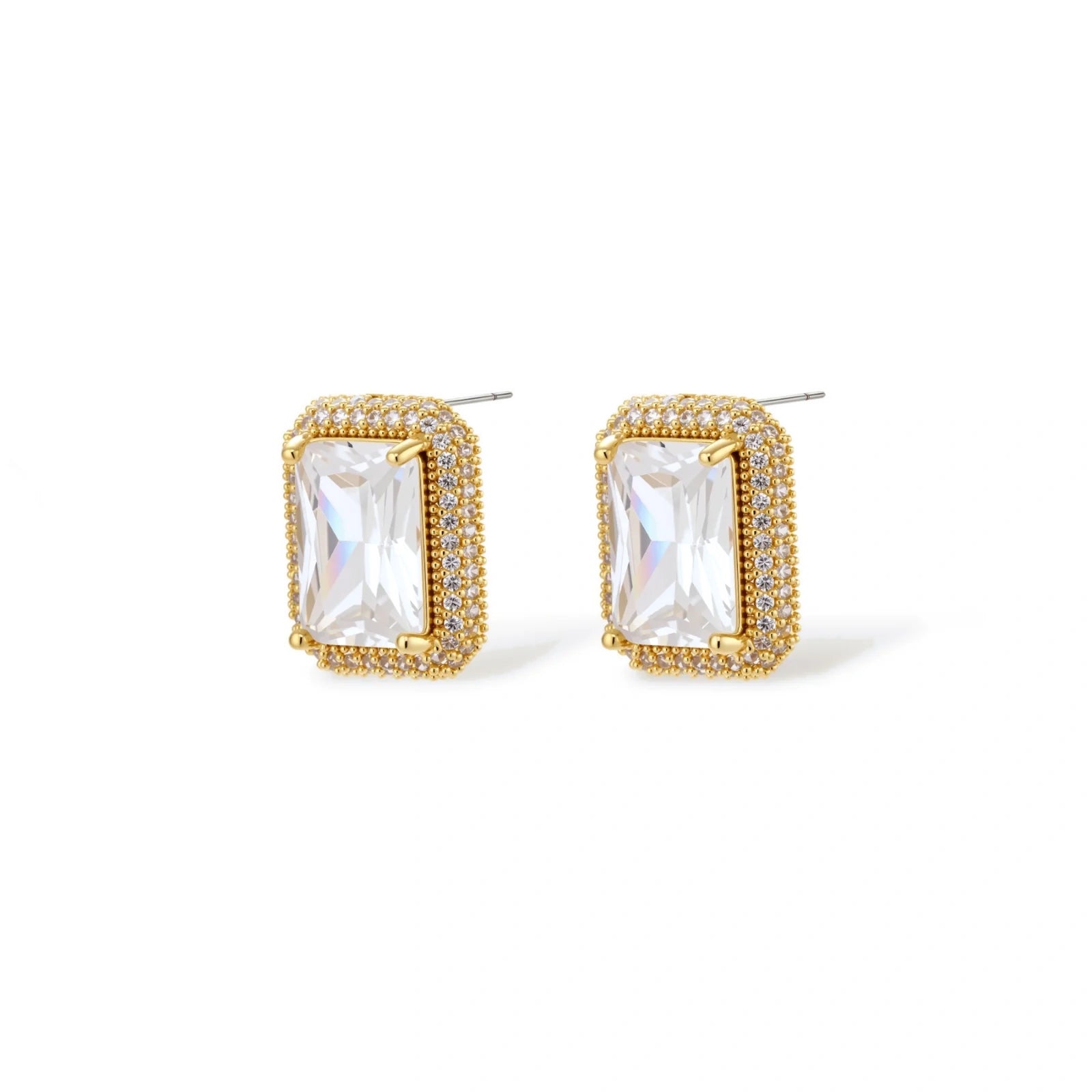 Emerald Cut Halo Set by AlbaLuxe