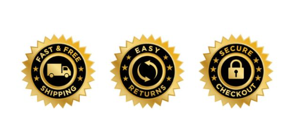 Trust Badges - Fast & Free Shipping, Easy Returns, Secure Checkout
