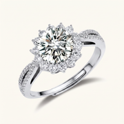 Stellar Halo Moissanite Ring by AlbaLuxe AlbaLuxe