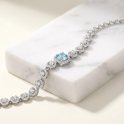 Azure Tennis Bracelet by AlbaLuxe AlbaLuxe