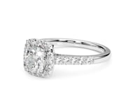 Ultra-macro craftsmanship detail of diamond facet setting